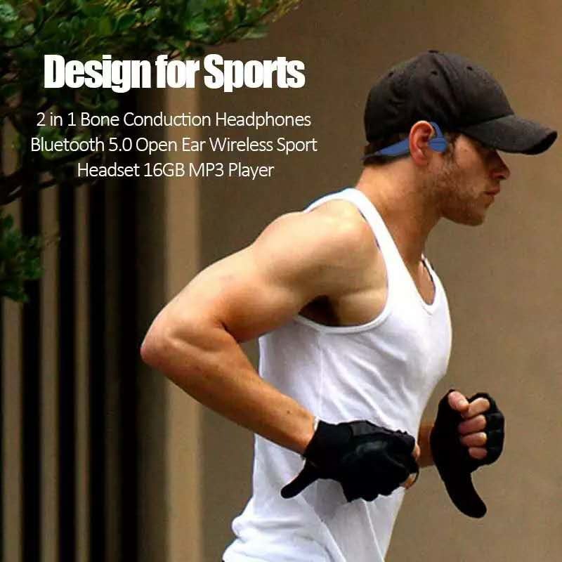 Νέα ακουστικά Swim Bone Conduction Ασύρματα ακουστικά Bluetooth 16GB MP3 Music Player Αδιάβροχα ακουστικά Fitness Sport Headset