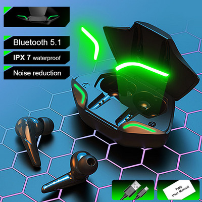 NOU Căști Bluetooth Căști fără fir Tws Căști stereo Bass Music Căști impermeabile Sport Zgomot HD Microfon pentru telefon inteligent