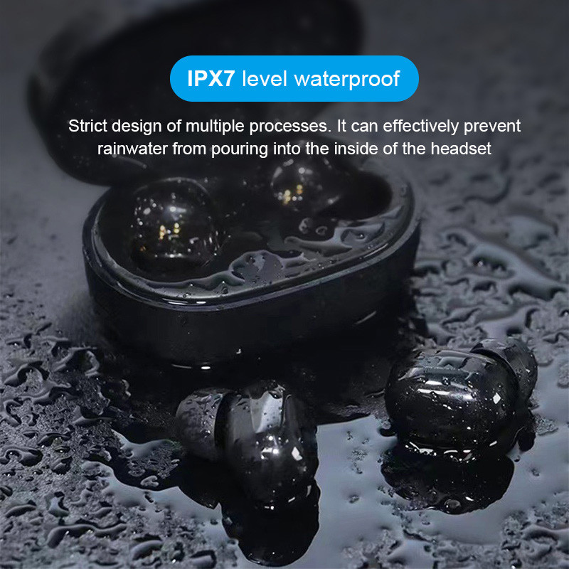 NOU Căști Bluetooth Căști fără fir Tws Căști stereo Bass Music Căști impermeabile Sport Zgomot HD Microfon pentru telefon inteligent