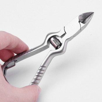 Нова дебела неръждаема стомана Ножица за нокти с твърд пръст Клещи Тежкотоварни инструменти за педикюр Ножица за кожички с форма на кратуна