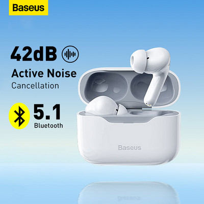 Baseus TWS ANC Wireless Bluetooth 5.1 Ακουστικά S1/S1Pro Ενεργά Ακουστικά Hi-Fi ακύρωσης θορύβου Ακουστικά παιχνιδιών με έλεγχο αφής