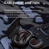 Slušalice za koštanu provodljivost X6 Bluetooth bežične slušalice za umetanje u uho Prava provodljivost zraka Vodootporne slušalice za sportsku vožnju u uhu s mikrofonom