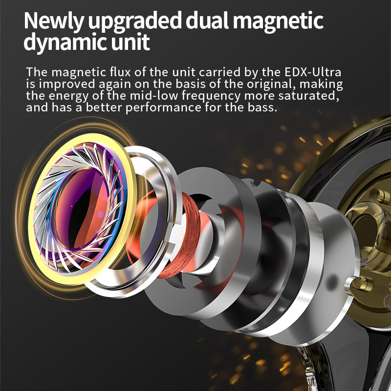 KZ EDX Ultra HiFi dynamické káblové slúchadlá do uší, monitorovacie, hudobné, športové, herné, s potlačením hluku, slúchadlá MT1 EDS EDC ZST