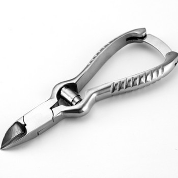 Дебела неръждаема стомана Ножица за нокти с твърд пръст Клещи Тежкотоварни инструменти за педикюр Ножица за кутикула с форма на кратуна