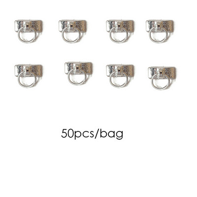 50 gab. 3D nagu mākslas punk sudraba pērļu forma gotikas dizains luksusa piekariņi manikīra padomi, rhinestones dekorēšana