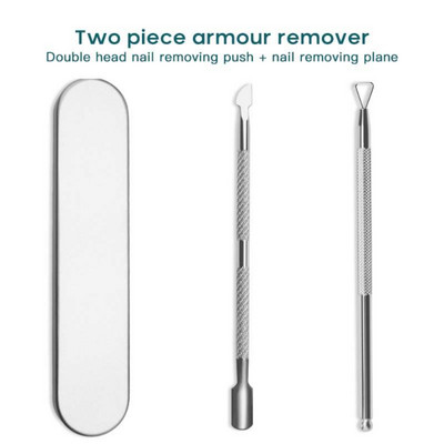 3PCS Set štipaljki za zanoktice Škare za manikuru noktiju Škare Trimer Odstranjivač mrtve kože Pedikura Rezači od nehrđajućeg čelika Alati za nokte