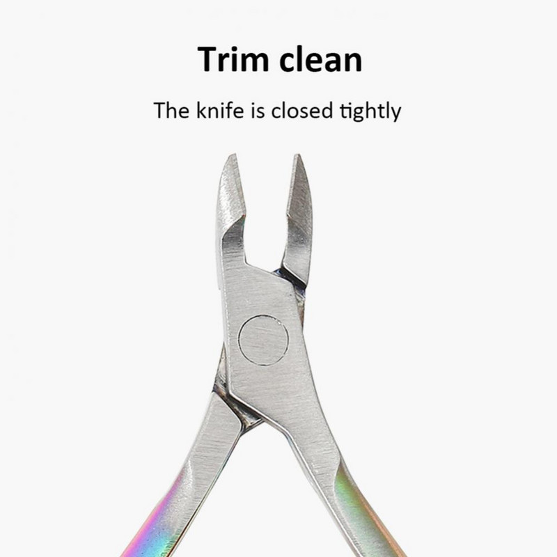 3PCS Set štipaljki za zanoktice Škare za manikuru noktiju Škare Trimer Odstranjivač mrtve kože Pedikura Rezači od nehrđajućeg čelika Alati za nokte