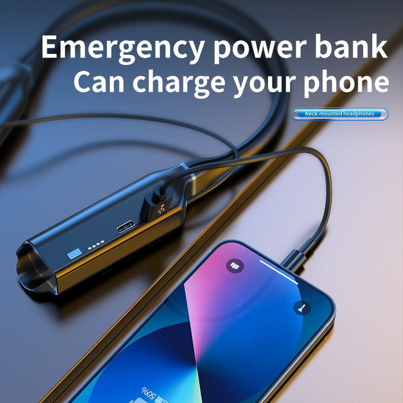 1000 tundi taasesitus juhtmevabad kõrvaklapid kaelarihm kõrvaklapid Bluetooth bassipeakomplekt spordi veekindlad kõrvatropid võivad toimida kui akupank