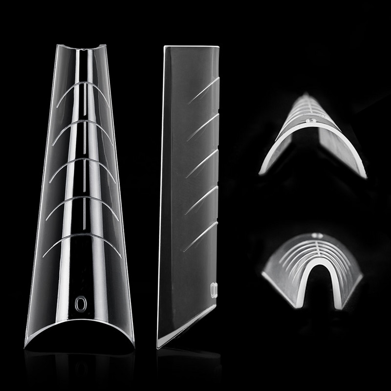 MSHARE Руски бадемови форми Накрайници за нокти За удължаване на ноктите Изграждане Акрилен гел Накрайник 12 Размер 120 бр.