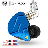 KZ ZSN PRO X 1DD 1BA Hybrid Drive HIFI Metal In Earphone Αθλητικό Ακουστικό Ακύρωσης Θορύβου Ακουστικά ακουστικών KZ EDX ZST X ZS10PRO SK10