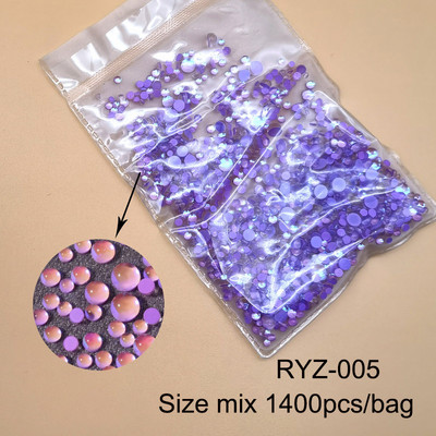 Jaunie 3D nagu mākslas rotājumi Rhinestones Nāras krelles Strass Spīdīgas gaismas jutīgas kristāla stikla krelles Manikīra dekorēšana
