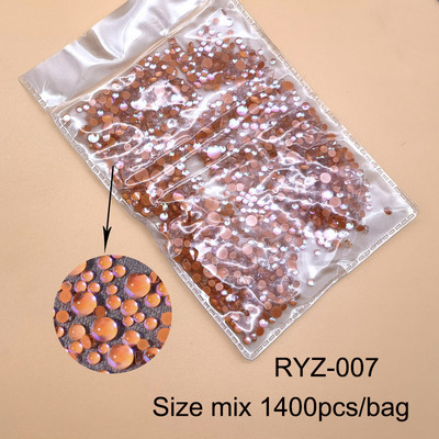 Jaunie 3D nagu mākslas rotājumi Rhinestones Nāras krelles Strass Spīdīgas gaismas jutīgas kristāla stikla krelles Manikīra dekorēšana