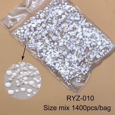 Jaunie 3D nagu mākslas rotājumi Rhinestones Nāras krelles Strass Spīdīgas gaismas jutīgas kristāla stikla krelles Manikīra dekorēšana