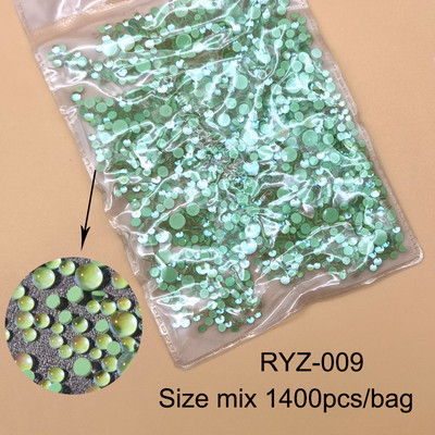 Jaunie 3D nagu mākslas rotājumi Rhinestones Nāras krelles Strass Spīdīgas gaismas jutīgas kristāla stikla krelles Manikīra dekorēšana