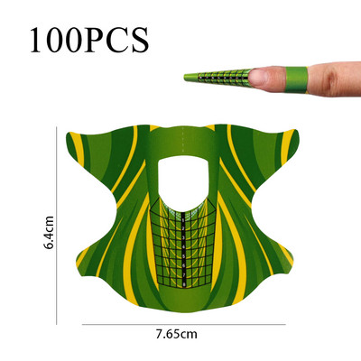 Útmutató DIY körömforma Francia meghosszabbítás akril köröm matricák zselé göndörítő tippek Leopard Print Art forma manikűr eszközök
