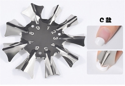 Easy French Line Edge Cutter Stencil Trimmer French Tips Design Forma lemez Több méretű manikűr körömdíszítő eszköz