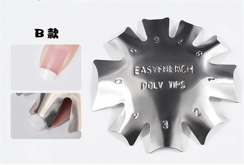 Badu.bg Easy French Line Edge Cutter Stencil Trimmer French Tips Design