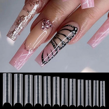 120 бр. UV гел форма за бързо изграждане за форма за удължаване на нокти Nail Art Фалшиви съвети за нокти Двойни форми Горна форма за форма за нокти