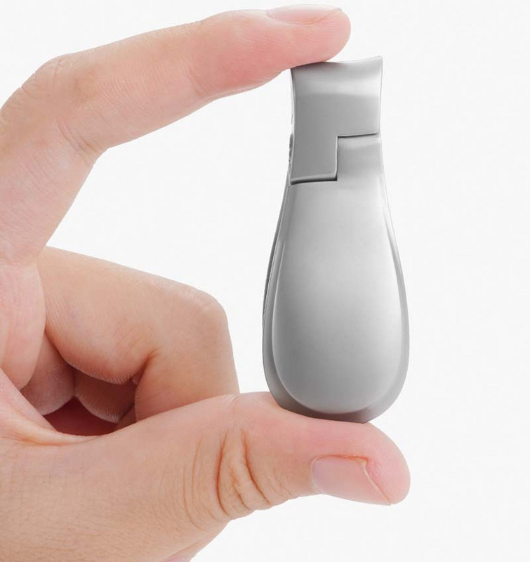 Mini grickalica za nokte od nehrđajućeg čelika, sklopiva rezačica za nokte, široka čeljust, alat za manikuru, škarica za nokte protiv prskanja