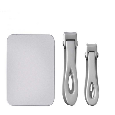 3PCS/SET Škare za nokte Rezač noktiju od nehrđajućeg čelika Turpija za nokte Trimer za manikuru Škare za debele nokte s kutijom