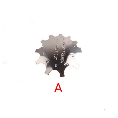 Easy French Line Edge Körömvágó Stencil Trimmer Több méretű Manikűr Art Styling