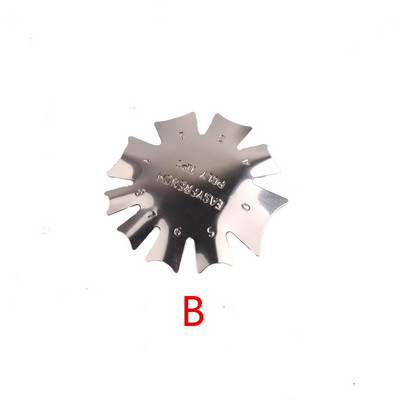Easy French Line Edge Körömvágó Stencil Trimmer Több méretű Manikűr Art Styling