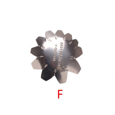 Easy French Line Edge Körömvágó Stencil Trimmer Több méretű Manikűr Art Styling