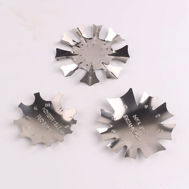 Easy French Line Edge Körömvágó Stencil Trimmer Több méretű Manikűr Art Styling
