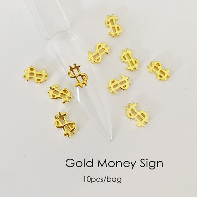 10 vnt Prabangūs nagų papuošimai aukso lydinio zuikis Blizgučiai krištoliniai krištoliniai DIY papuošalai manikiūras 3D nagų dailės dekoravimo priedai