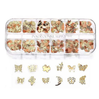 10 vnt Prabangūs nagų papuošimai aukso lydinio zuikis Blizgučiai krištoliniai krištoliniai DIY papuošalai manikiūras 3D nagų dailės dekoravimo priedai