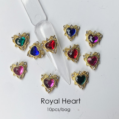 10 vnt Prabangūs nagų papuošimai aukso lydinio zuikis Blizgučiai krištoliniai krištoliniai DIY papuošalai manikiūras 3D nagų dailės dekoravimo priedai