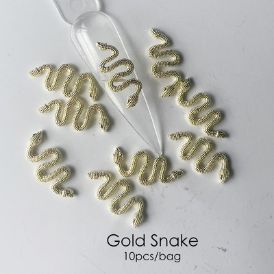 10 vnt Prabangūs nagų papuošimai aukso lydinio zuikis Blizgučiai krištoliniai krištoliniai DIY papuošalai manikiūras 3D nagų dailės dekoravimo priedai