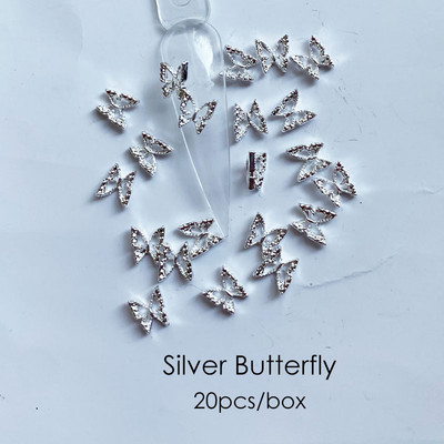 10 vnt Prabangūs nagų papuošimai aukso lydinio zuikis Blizgučiai krištoliniai krištoliniai DIY papuošalai manikiūras 3D nagų dailės dekoravimo priedai