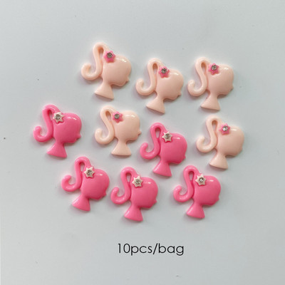 10 vnt Prabangūs nagų papuošimai aukso lydinio zuikis Blizgučiai krištoliniai krištoliniai DIY papuošalai manikiūras 3D nagų dailės dekoravimo priedai