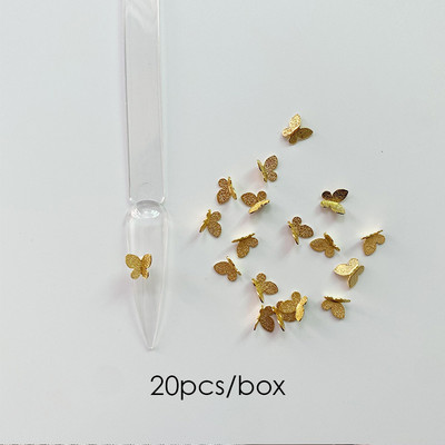 10 vnt Prabangūs nagų papuošimai aukso lydinio zuikis Blizgučiai krištoliniai krištoliniai DIY papuošalai manikiūras 3D nagų dailės dekoravimo priedai