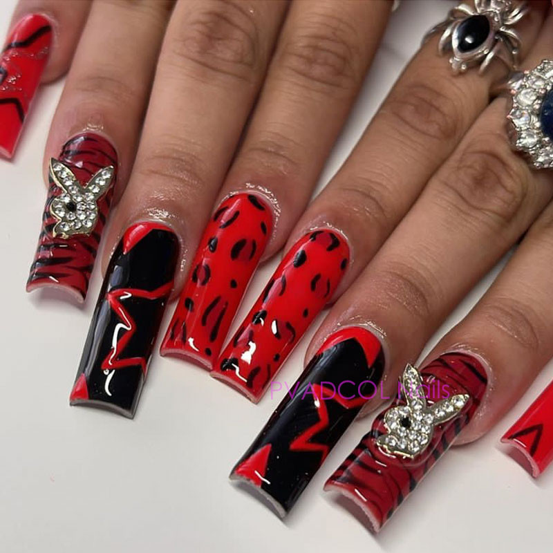 10 vnt Prabangūs nagų papuošimai aukso lydinio zuikis Blizgučiai krištoliniai krištoliniai DIY papuošalai manikiūras 3D nagų dailės dekoravimo priedai