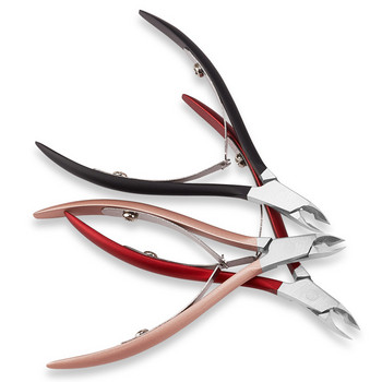 3 цветни преносими професионални ножици за кожички за нокти от неръждаема стомана Щипки за ножици Машинка за подстригване Инструменти за педикюр Пищялки за кутикули за нокти