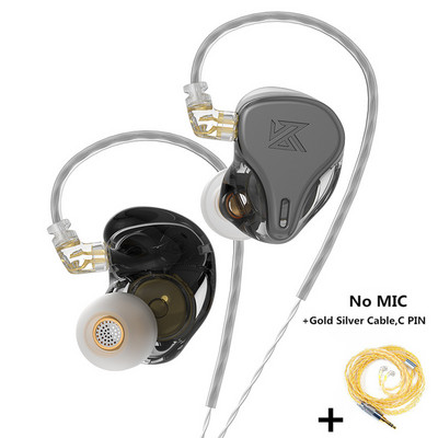 KZ × HBB DQ6S Ακουστικά για το αυτί HiFi Μεταλλικά Ακουστικά Οθόνη μουσικής Ακουστικά ZEX PRO EDX PRO ZSX ZAX ZAS ZS10PRO CRA DQ6 EDS
