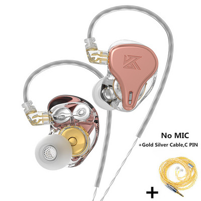 KZ × HBB DQ6S Ακουστικά για το αυτί HiFi Μεταλλικά Ακουστικά Οθόνη μουσικής Ακουστικά ZEX PRO EDX PRO ZSX ZAX ZAS ZS10PRO CRA DQ6 EDS