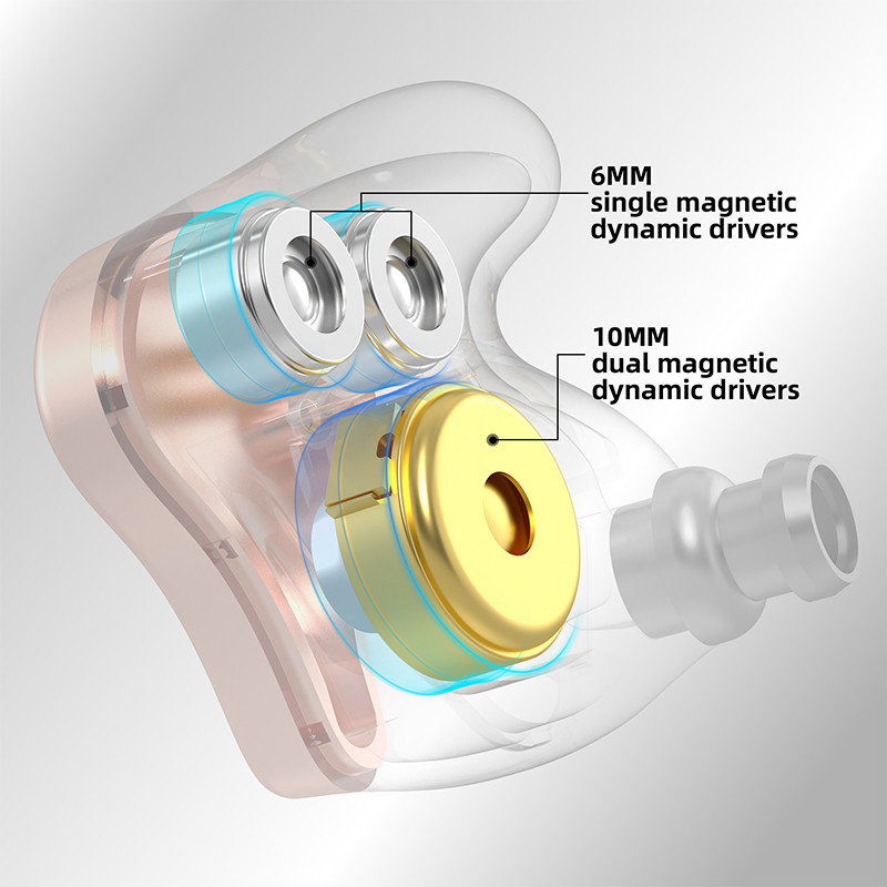 KZ × HBB DQ6S Ακουστικά για το αυτί HiFi Μεταλλικά Ακουστικά Οθόνη μουσικής Ακουστικά ZEX PRO EDX PRO ZSX ZAX ZAS ZS10PRO CRA DQ6 EDS