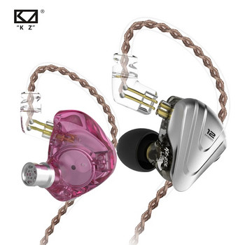 KZ ZSX Terminator Metal Headset 5BA 1DD Hybrid 12 drivers HIFI Bass Earbuds In-ear Monitor Ακουστικά ακύρωσης θορύβου ZAS ZAX