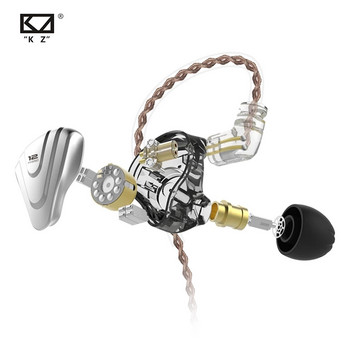 KZ ZSX Terminator Metal Headset 5BA 1DD Hybrid 12 drivers HIFI Bass Earbuds In-Ear Monitor Noise Canceling Earphones ZAS ZAX