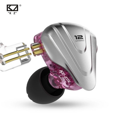 KZ ZSX Terminator Metal Headset 5BA 1DD Hybrid 12 drivers HIFI Bass Earbuds In-ear Monitor Ακουστικά ακύρωσης θορύβου ZAS ZAX