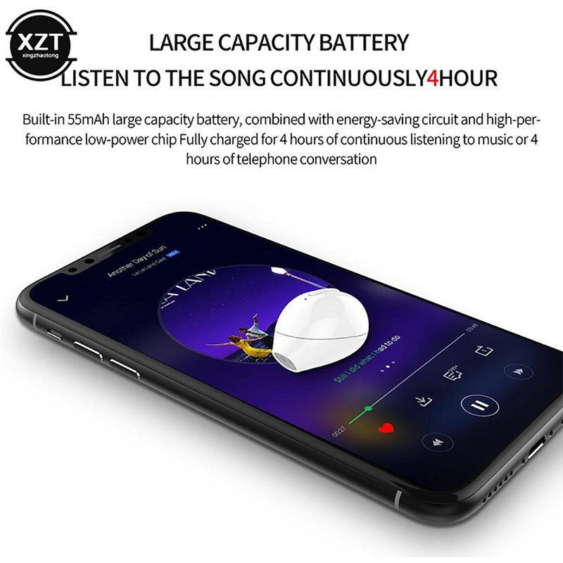 X20 Ultra Mini vezeték nélküli, egy fülhallgató gombos vezérléssel Vízálló Bluetooth fülhallgató töltőtokkal