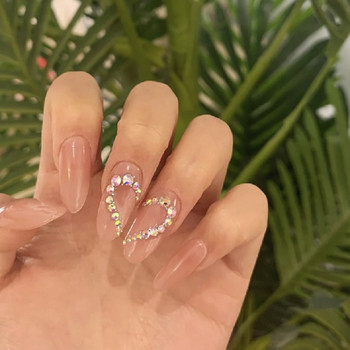 SS3-SS12 1440бр. Glitter 3D Non HotFix FlatBack Glass Pixie Nail Art Clear Crystal AB Стрази Блестящи скъпоценни камъни Аксесоари за маникюр