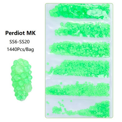 SS3-SS12 1440db Glitter 3D Non HotFix FlatBack Glass Pixie Nail Art Clear Crystal AB strassz fényes drágakő manikűr kiegészítők