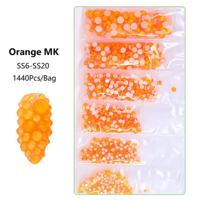 SS3-SS12 1440db Glitter 3D Non HotFix FlatBack Glass Pixie Nail Art Clear Crystal AB strassz fényes drágakő manikűr kiegészítők