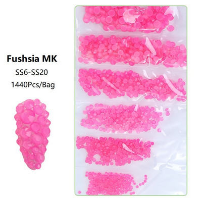 SS3-SS12 1440db Glitter 3D Non HotFix FlatBack Glass Pixie Nail Art Clear Crystal AB strassz fényes drágakő manikűr kiegészítők