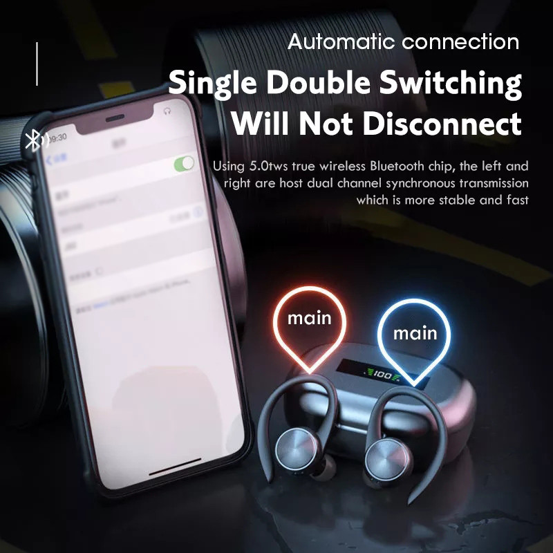R200 TWS ασύρματα ακουστικά Bluetooth Στερεοφωνικά ακουστικά Hifi Sport Αδιάβροχα ακουστικά με μικρόφωνο για κινητά τηλέφωνα Xiaomi