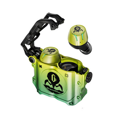 Gravastar Tws Bezdrôtové Bluetooth slúchadlá Slúchadlá Načúvacie prístroje Duálne stereo redukcia hluku Basy Slúchadlá Herné Handsfree Smartphone